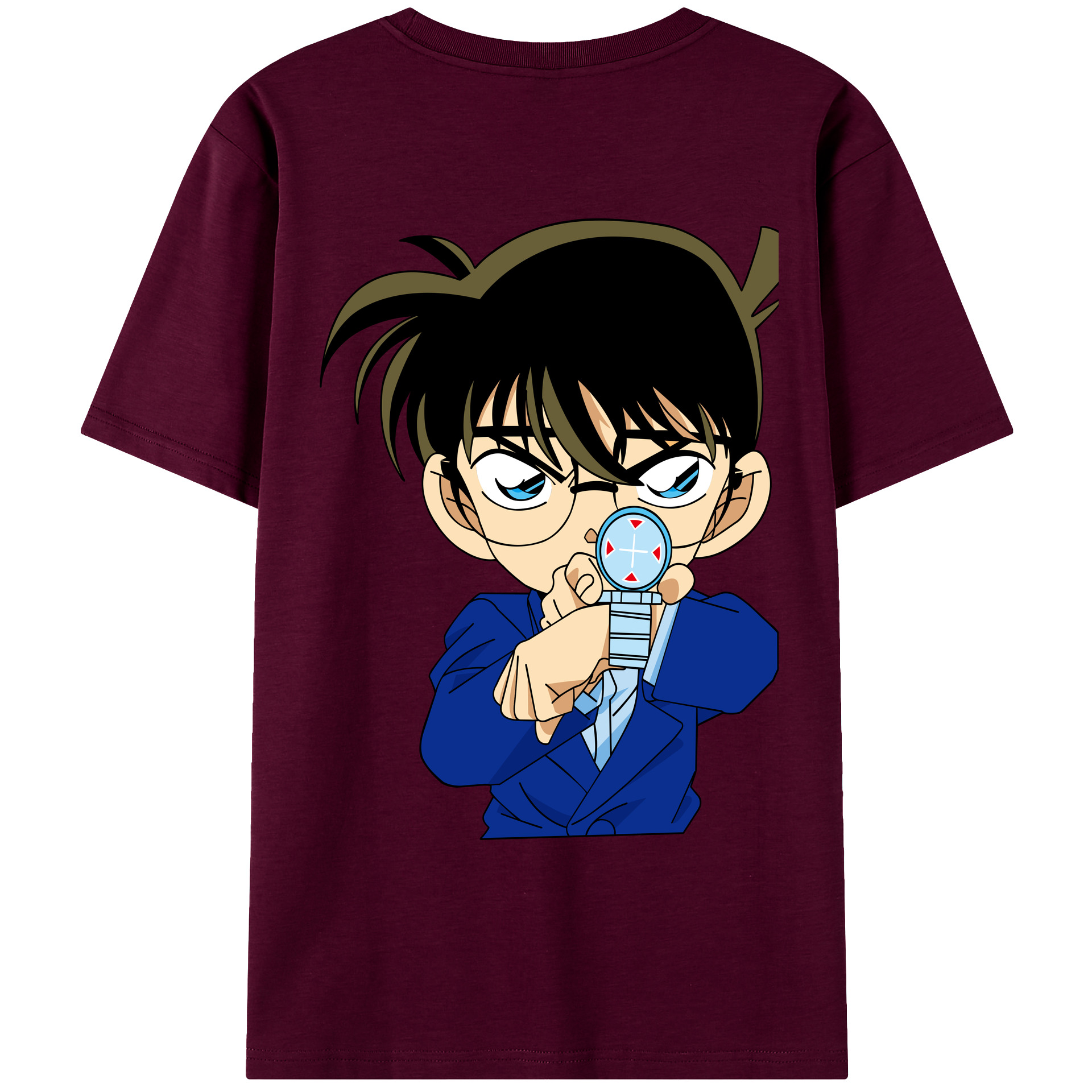 （画像用） 名探偵コナン 江戸川 コナン Detective Conan Conan Edogawa レディース半袖Tシャツ(バックプリント)